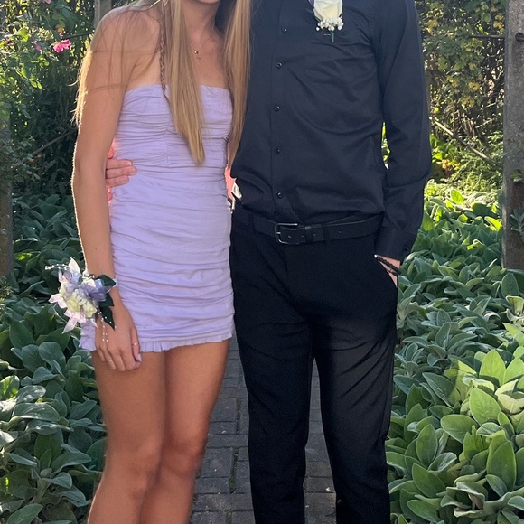 Purple Hello Molly Mini Dress - Picture 4 of 4